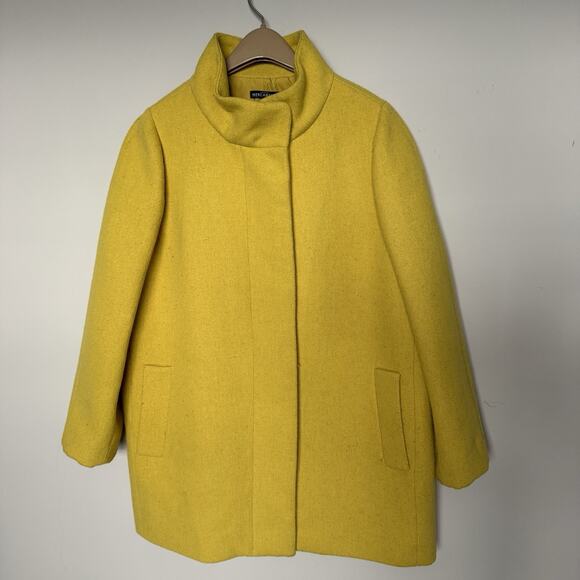 J. Crew Mustard Pea Coat for Women - Picture 2 of 10